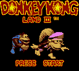 Donkey Kong Land III Title Screen